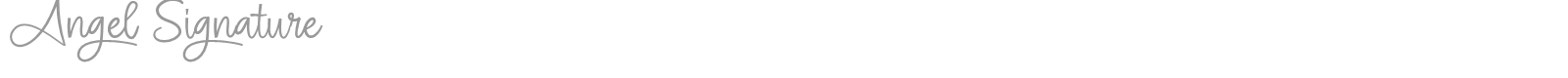 Angel Signature font preview